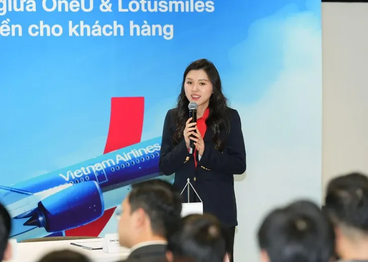 Bà Mai Lan Vân, Giám đốc cao cấp Marketing và Partnership Tập đoàn One Mount, phát biểu tại sự kiện